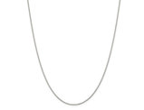 Box Chain Necklace in Sterling Silver 20 Inches (1.10mm)